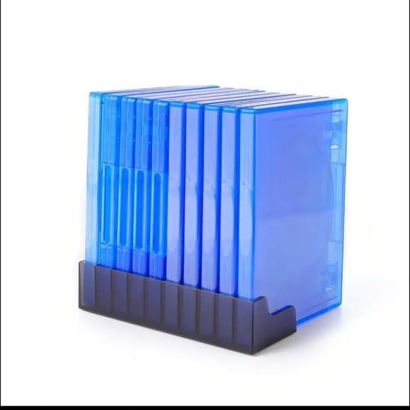 Brand New Acrylic Game DVD Holder Stand Organizer 10-Slot Media Storage Rack - Picture 3 of 6